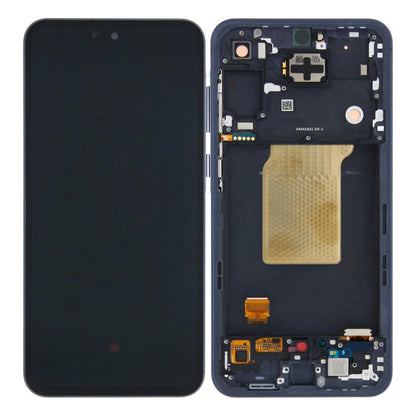 Samsung Galaxy A55 5G Original Display Blau (Service Pack, mit Rahmen) - Phonebazaar