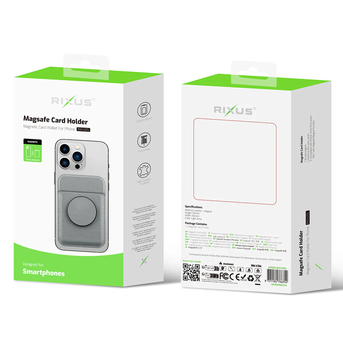 Rixus MagSafe Card Holder – Kartenhalter mit Magnet