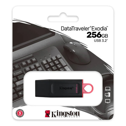Kingston 256GB DataTraveler Exodia USB 3.2 Gen 1 - Schwarz-Pink