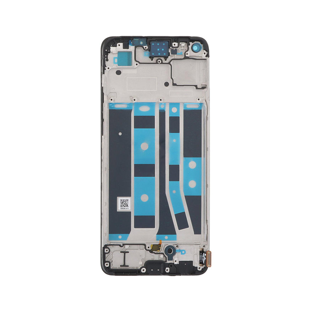 Oppo A78 4G Display und Digitizer mit Rahmen, Nebelschwarz (OEM)