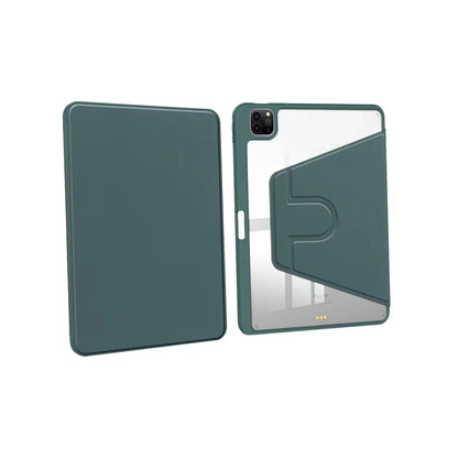 PU Lederhuelle fuer iPad Pro 11" (2024) Mitternachtsgrün