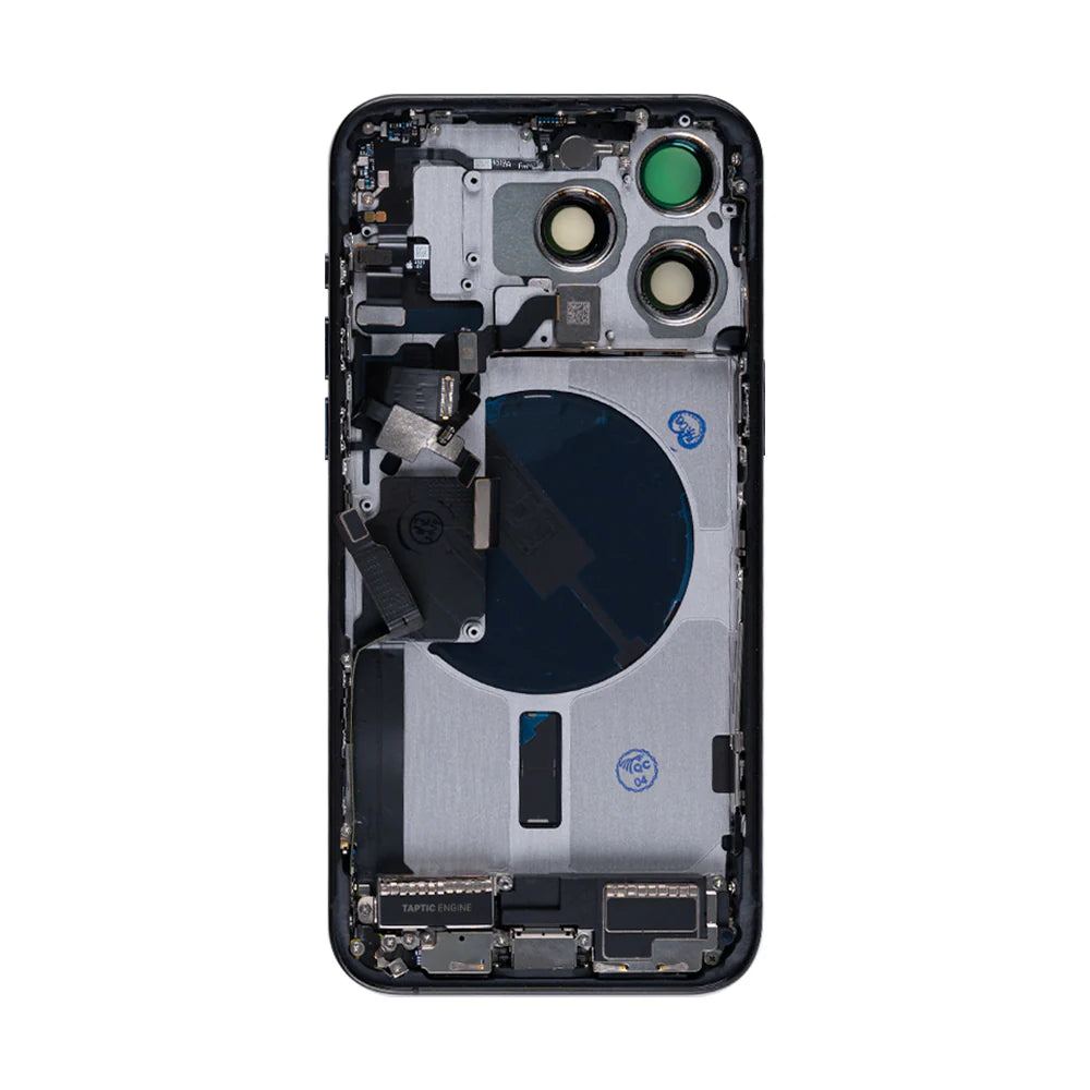 iPhone 15 Pro Max – inkl. aller Kleinteile, ohne Akku und Rückkamera (Schwarz – Titanium)
