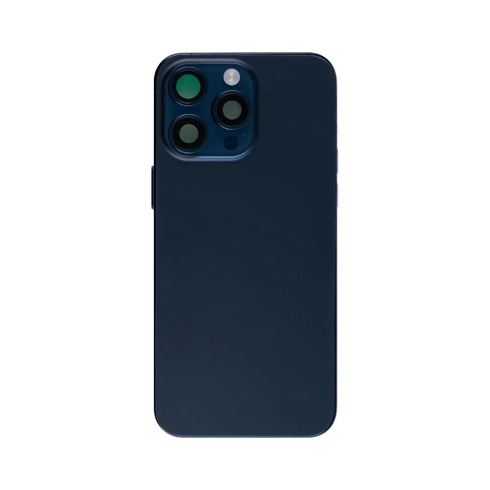 iPhone 15 Pro Max – inkl. aller Kleinteile, ohne Akku und Rückkamera (Blau – Titanium)