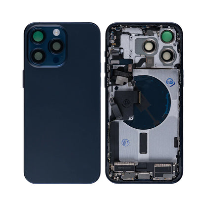 iPhone 15 Pro Max – inkl. aller Kleinteile, ohne Akku und Rückkamera (Blau – Titanium)