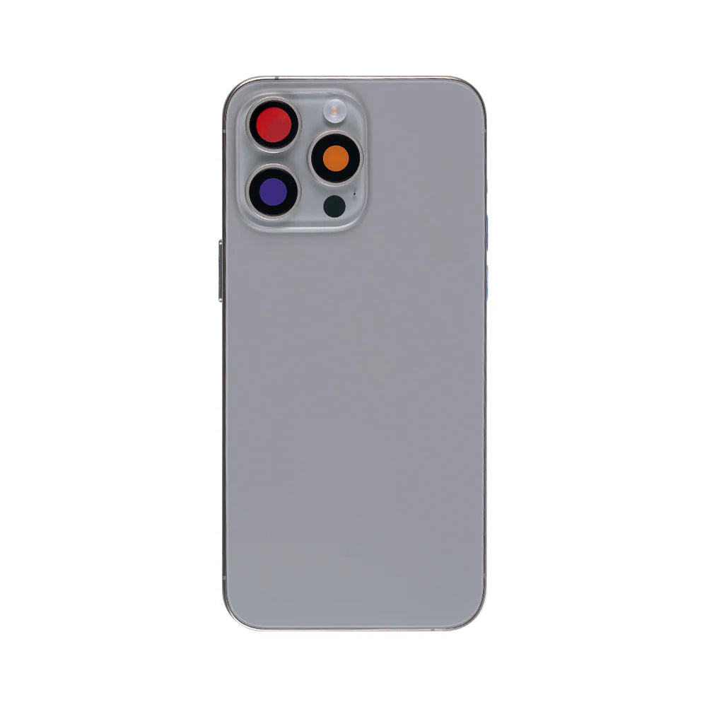 iPhone 15 Pro Max – aller Kleinteile, ohne Akku und Rückkamera (Natural Titanium)