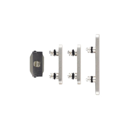 Für iPhone 15 / 15 Plus Seitentasten-Set (4 Stück) – Blau, Schwarz, Silber, Gold
