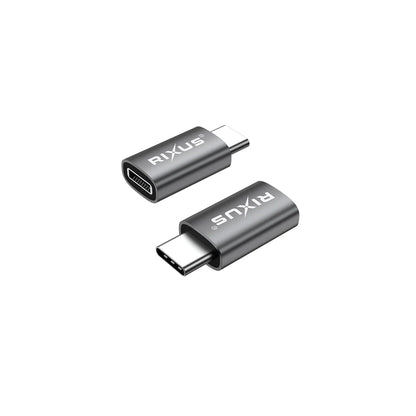 Rixus  USB-C zu Lightning OTG Adapter (2er-Pack, Space Grau) - Phonebazaar