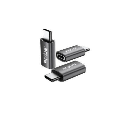 Rixus  USB-C zu Lightning OTG Adapter (2er-Pack, Space Grau) - Phonebazaar