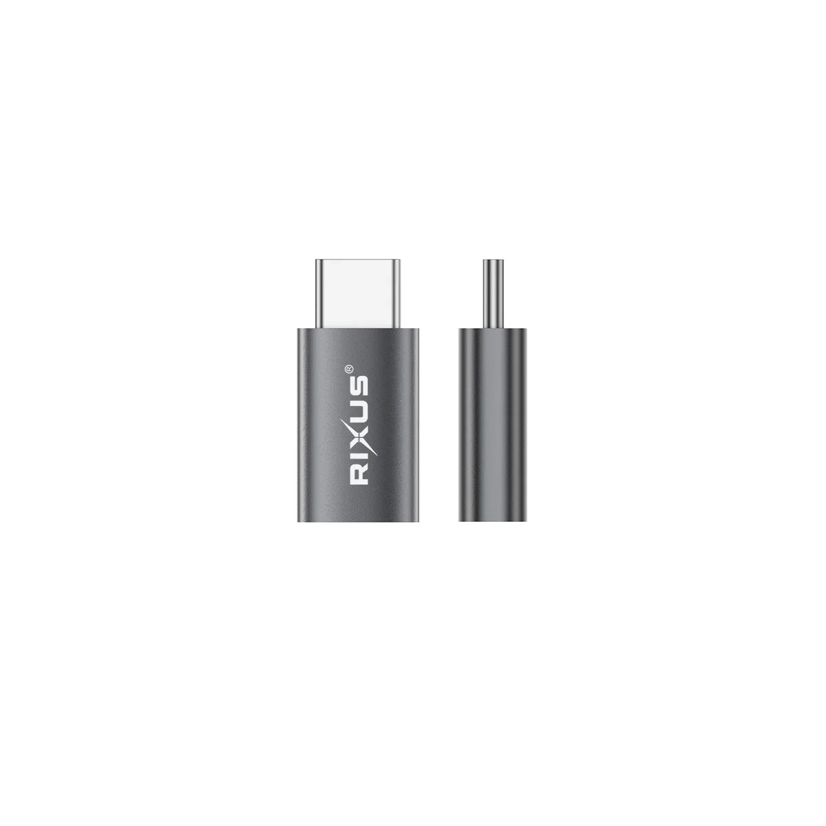 Rixus  USB-C zu Lightning OTG Adapter (2er-Pack, Space Grau) - Phonebazaar