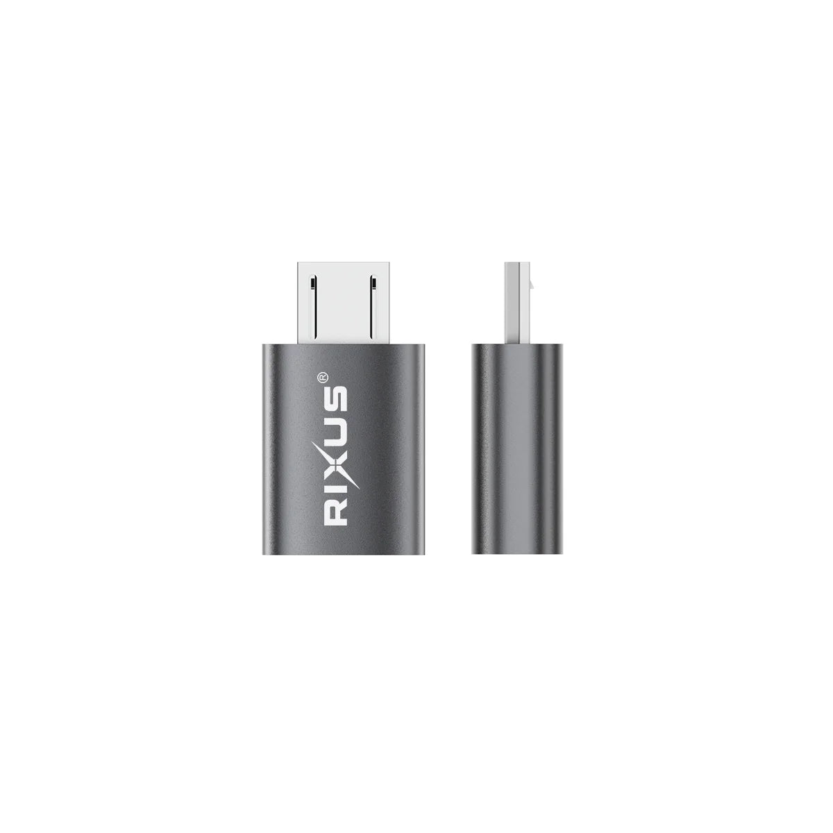 Rixus  Micro zu USB-C OTG Adapter (2er-Pack, Space Grau) - Phonebazaar