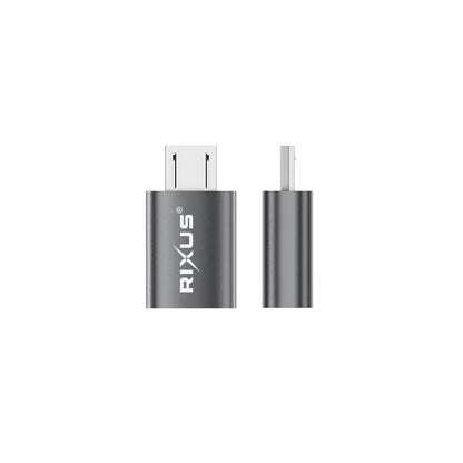 Rixus  Micro zu USB-C OTG Adapter (2er-Pack, Space Grau) - Phonebazaar