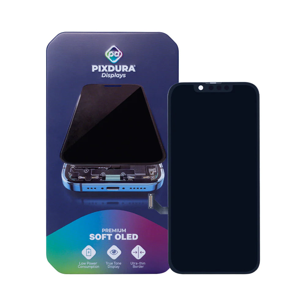 PIXDURA Für iPhone 14 Display und Digitizer Soft-OLED Premium (IC abnehmbar)