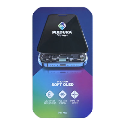 PIXDURA Für iPhone 14 Pro Display und Digitizer Soft-OLED Premium (IC abnehmbar)