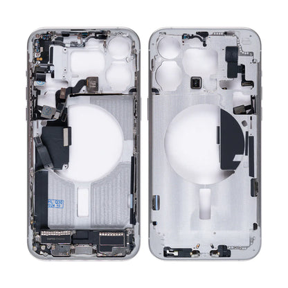 iPhone 15 Pro Max – Weiss Titanium (OEM Qualität)/Mittlerer Rahmen