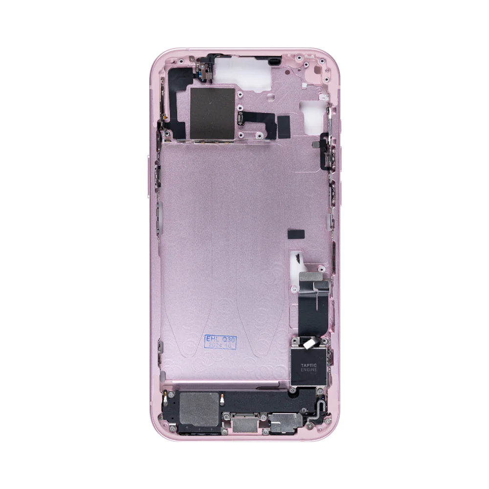 Für iPhone 15 Plus Mittelrahmen-Schwarz, Grün, Gelb, Blau, Silber, Rosa