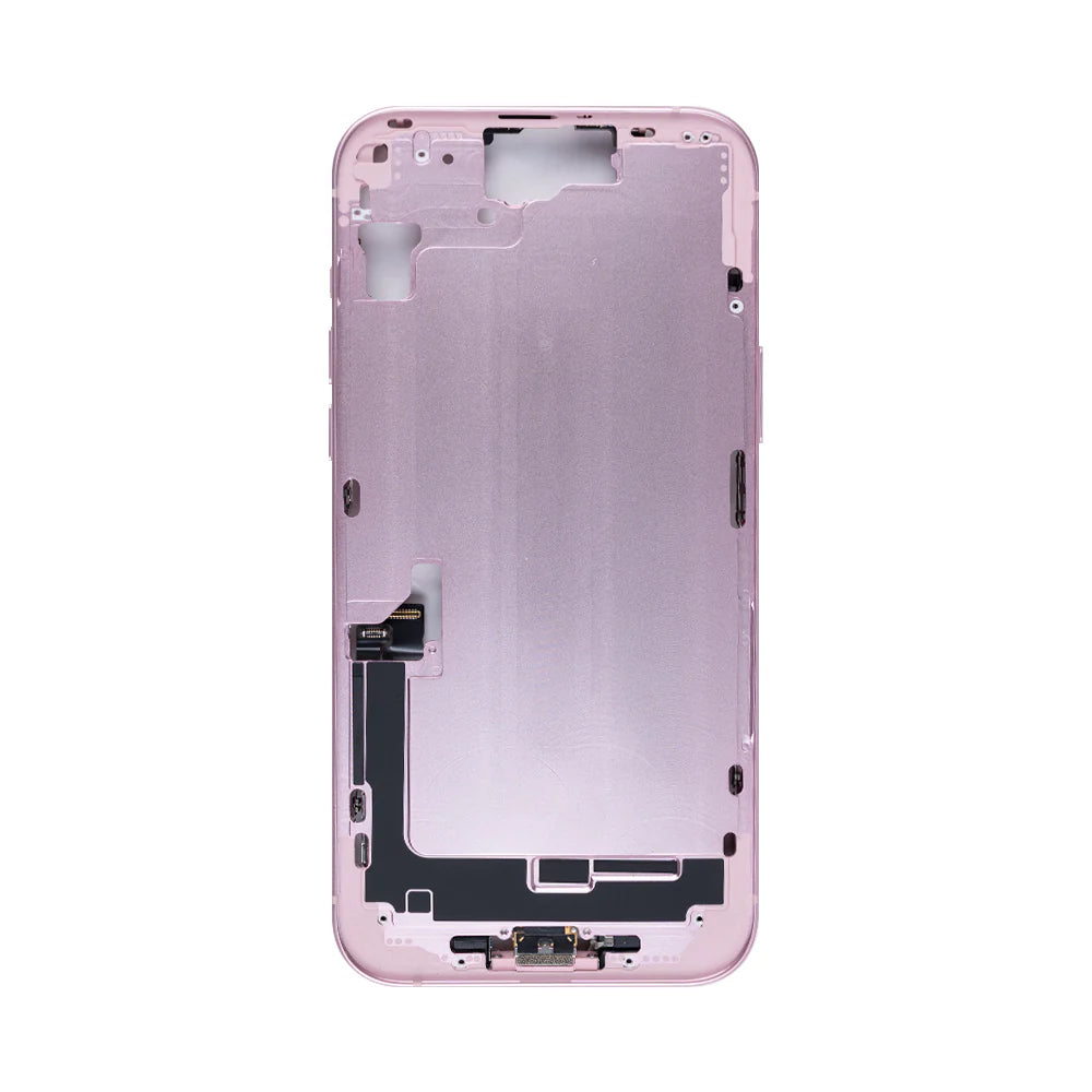 Für iPhone 15 Plus Mittelrahmen-Schwarz, Grün, Gelb, Blau, Silber, Rosa