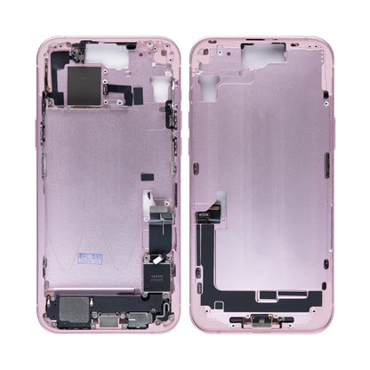 Für iPhone 15 Plus Mittelrahmen-Schwarz, Grün, Gelb, Blau, Silber, Rosa