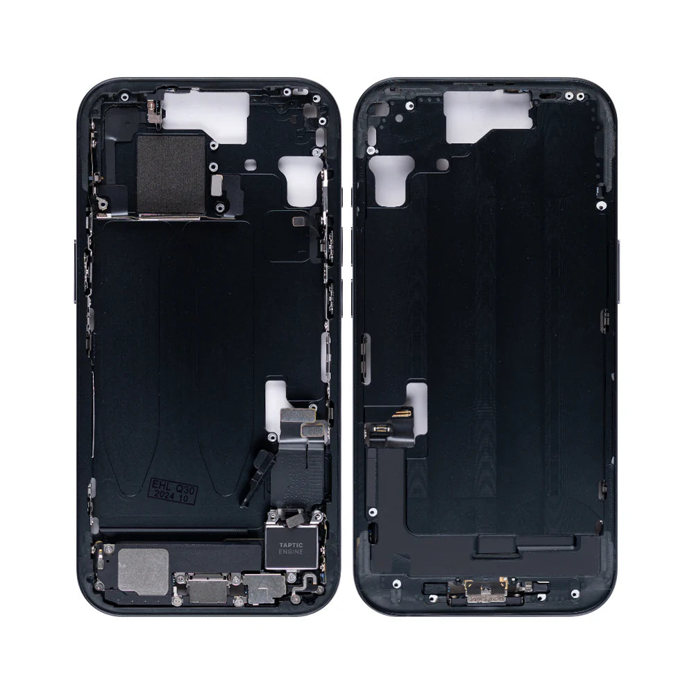 Für iPhone 15 Mittelrahmen (Schwarz, Weiss, Blau, Gelb, Rosa)