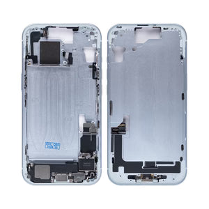 Für iPhone 15 Mittelrahmen (Schwarz, Weiss, Blau, Gelb, Rosa)
