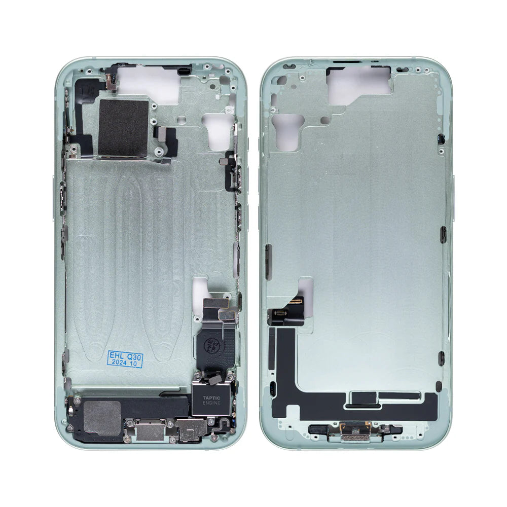 Für iPhone 15 Mittelrahmen (Schwarz, Weiss, Blau, Gelb, Rosa)