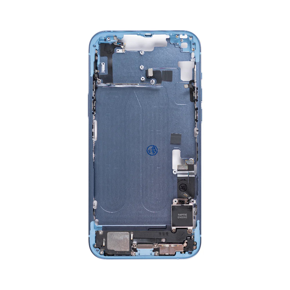 Für iPhone 14 Plus Mittelrahmen Midnight (Schwarz (Mitternacht), Blau, Rot (PRODUCT RED), Lila, Gelb, Silber)