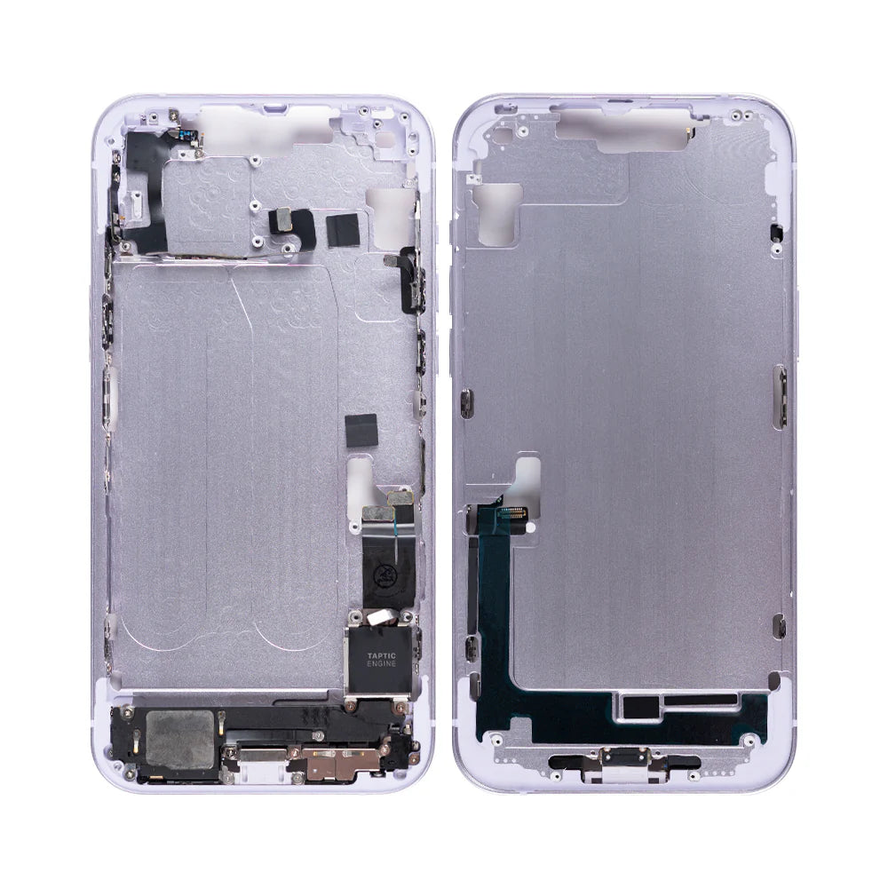 Für iPhone 14 Plus Mittelrahmen Midnight (Schwarz (Mitternacht), Blau, Rot (PRODUCT RED), Lila, Gelb, Silber)
