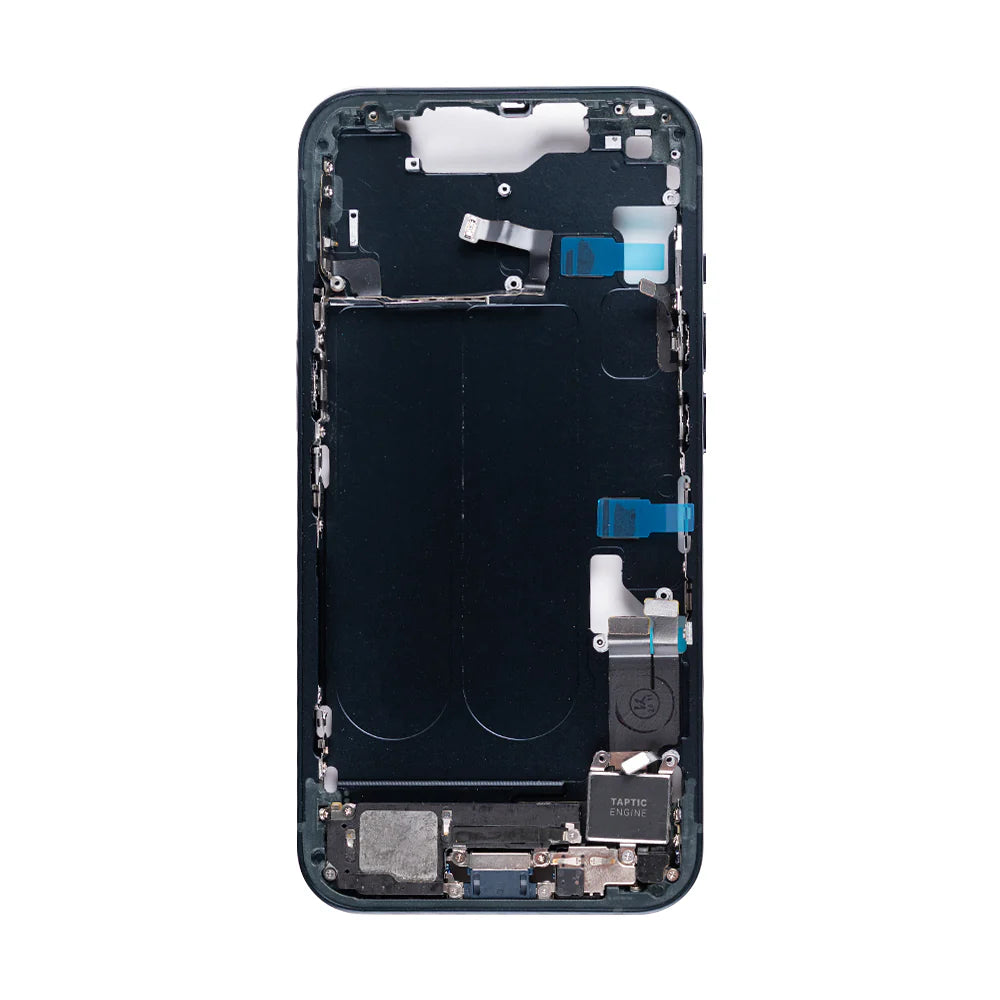 Für iPhone 14 Mittelrahmen (Gelb, Blau, Schwarz, Silber, Rot, Violett.)