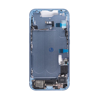 Für iPhone 14 Mittelrahmen (Gelb, Blau, Schwarz, Silber, Rot, Violett.)