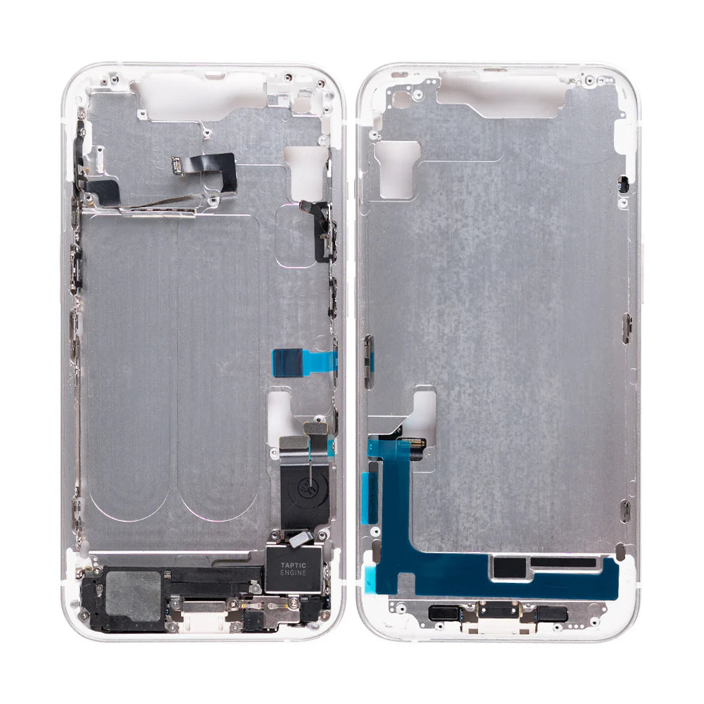 Für iPhone 14 Mittelrahmen (Gelb, Blau, Schwarz, Silber, Rot, Violett.)