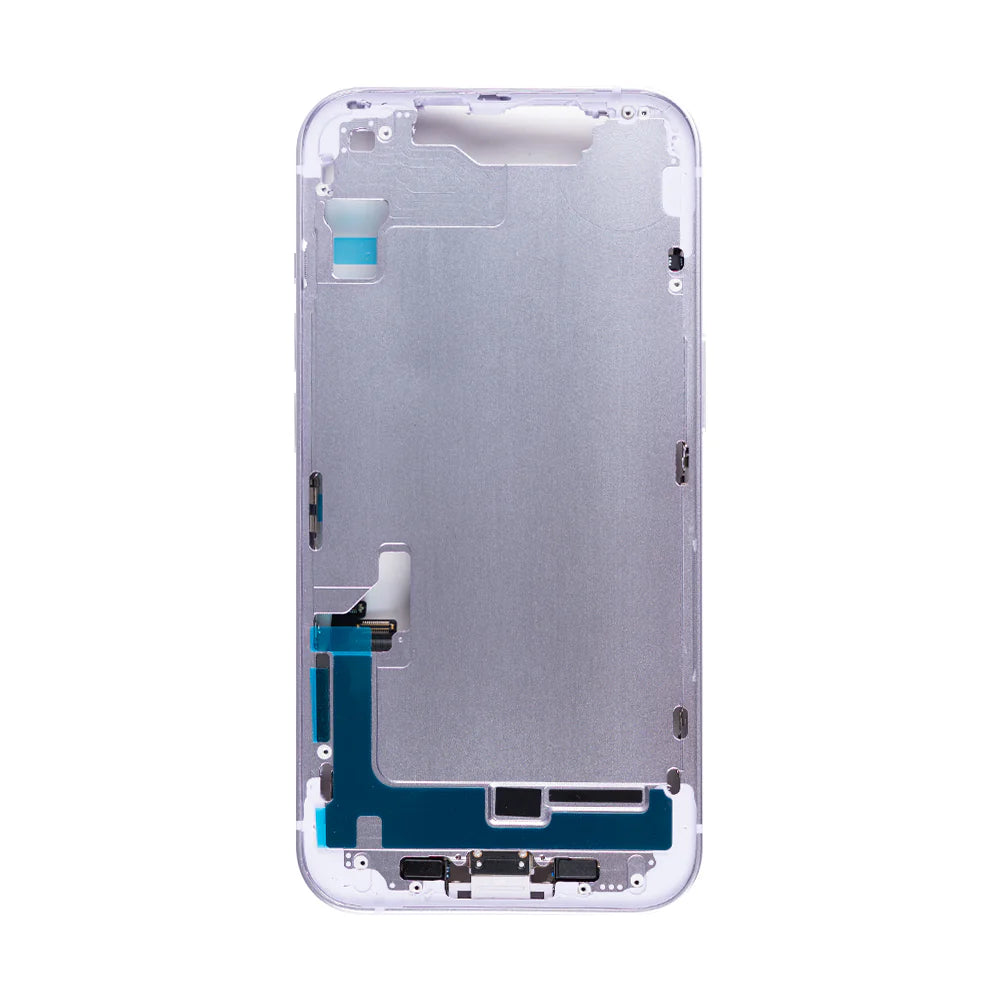 Für iPhone 14 Mittelrahmen (Gelb, Blau, Schwarz, Silber, Rot, Violett.)