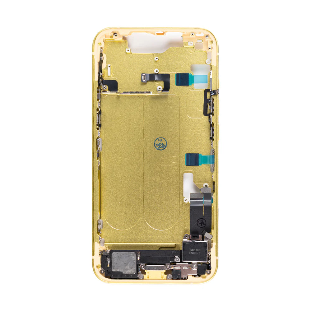 Für iPhone 14 Mittelrahmen (Gelb, Blau, Schwarz, Silber, Rot, Violett.)