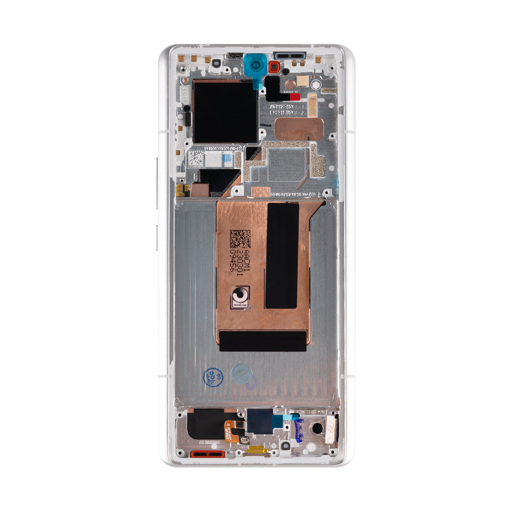 Xiaomi 13 Ultra Display und Digitizer mit Rahmen, Weiß (OEM)