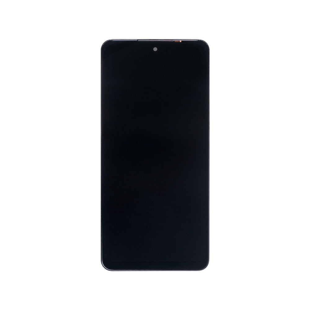 Oppo A58 4G Display und Digitizer mit Rahmen, leuchtend schwarz, OEM