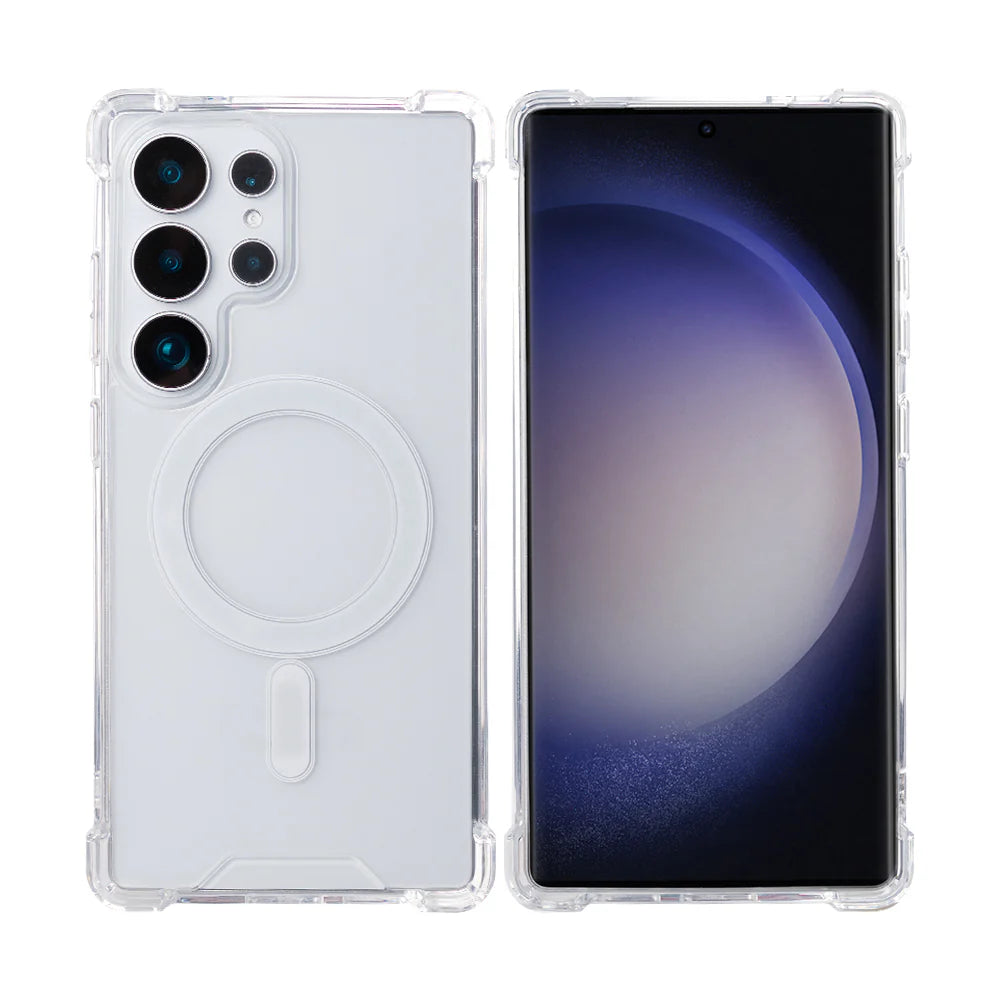 Samsung Galaxy S25 Ultra MagSafe Hülle Kristallklar Anti-Shock TPU