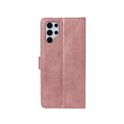 Rixus Book Case Wallet Case für Samsung Galaxy S25 Ultra Rosegold
