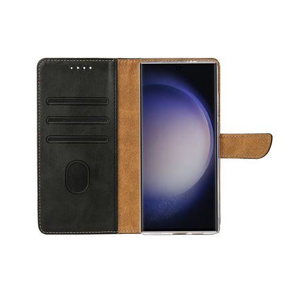 Rixus Book Case Wallet Case für Samsung Galaxy S25 Ultra Schwarz