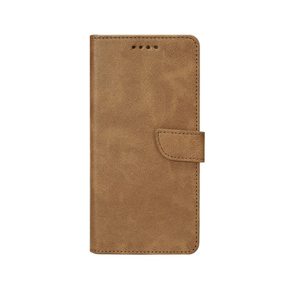 Rixus Book Case Wallet Case für Samsung Galaxy S25 Ultra Light Braun