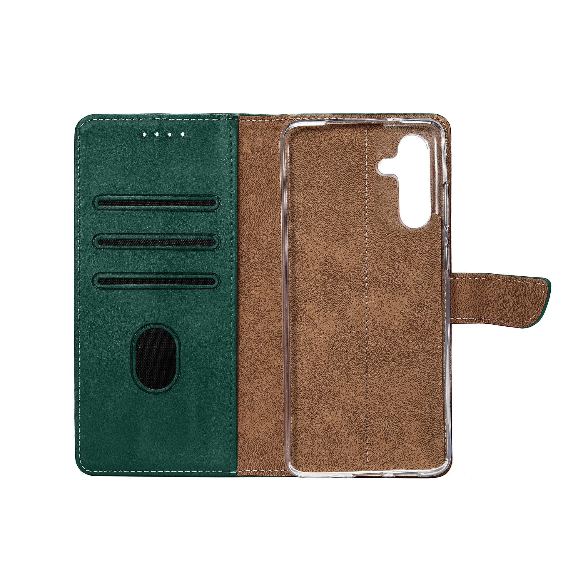 Rixus Book Case Wallet Case für Samsung Galaxy A54 5G Grün
