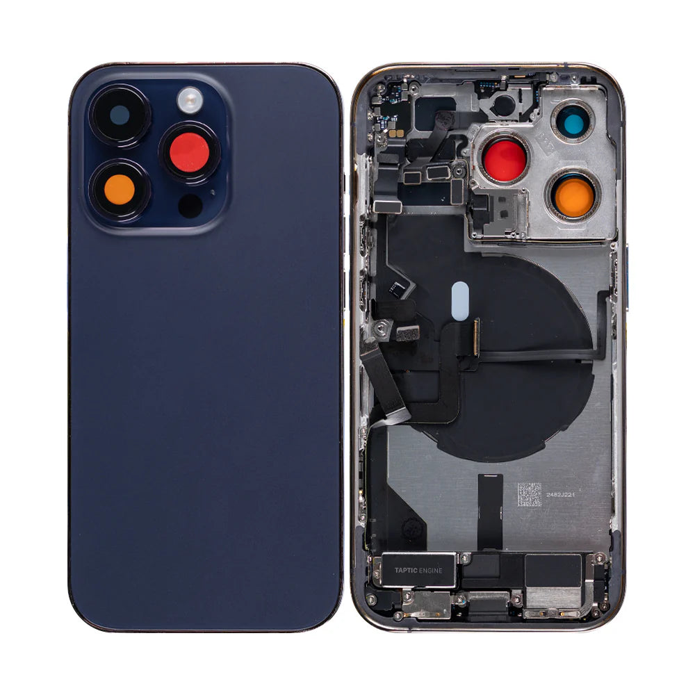iPhone 14 Pro Komplettes Gehäuse inkl. aller Kleinteile ohne Akku und Rückkamera – Schwarz, Blau, Silber, Gold, Lila