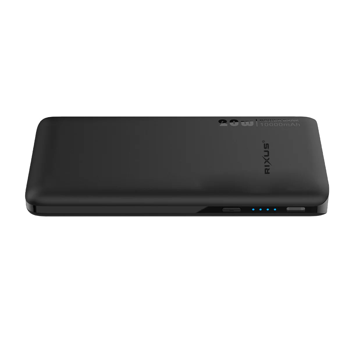 Rixus  Powerbank – Mit integriertem USB-C Kabel (70 cm), 10.000mAh, 22.5W, Schwarz - Phonebazaar