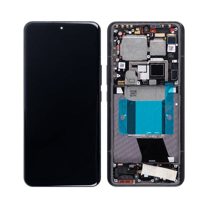 Xiaomi 14 Ultra Display und Digitizer mit Rahmen, Schwarz, OEM