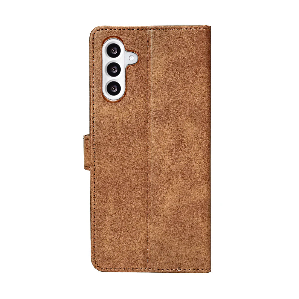 Rixus Book Case Wallet Case für Samsung Galaxy A54 5G Light Braun