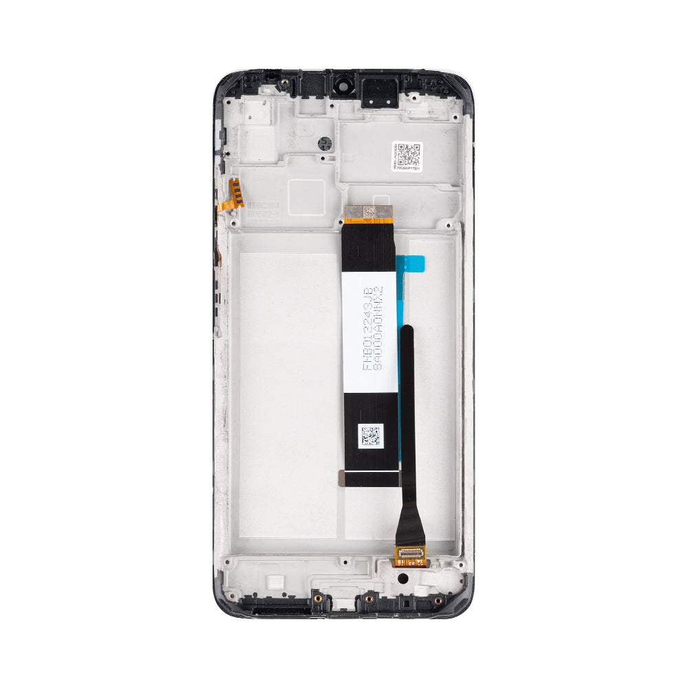 Xiaomi Redmi 9T, Poco M3 Display und Digitizer mit Rahmen, Carbongrau (OEM)