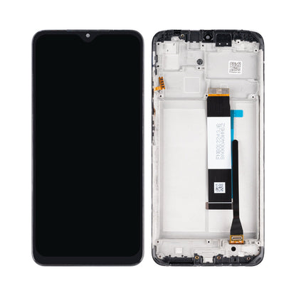 Xiaomi Redmi 9T, Poco M3 Display und Digitizer mit Rahmen, Carbongrau (OEM)