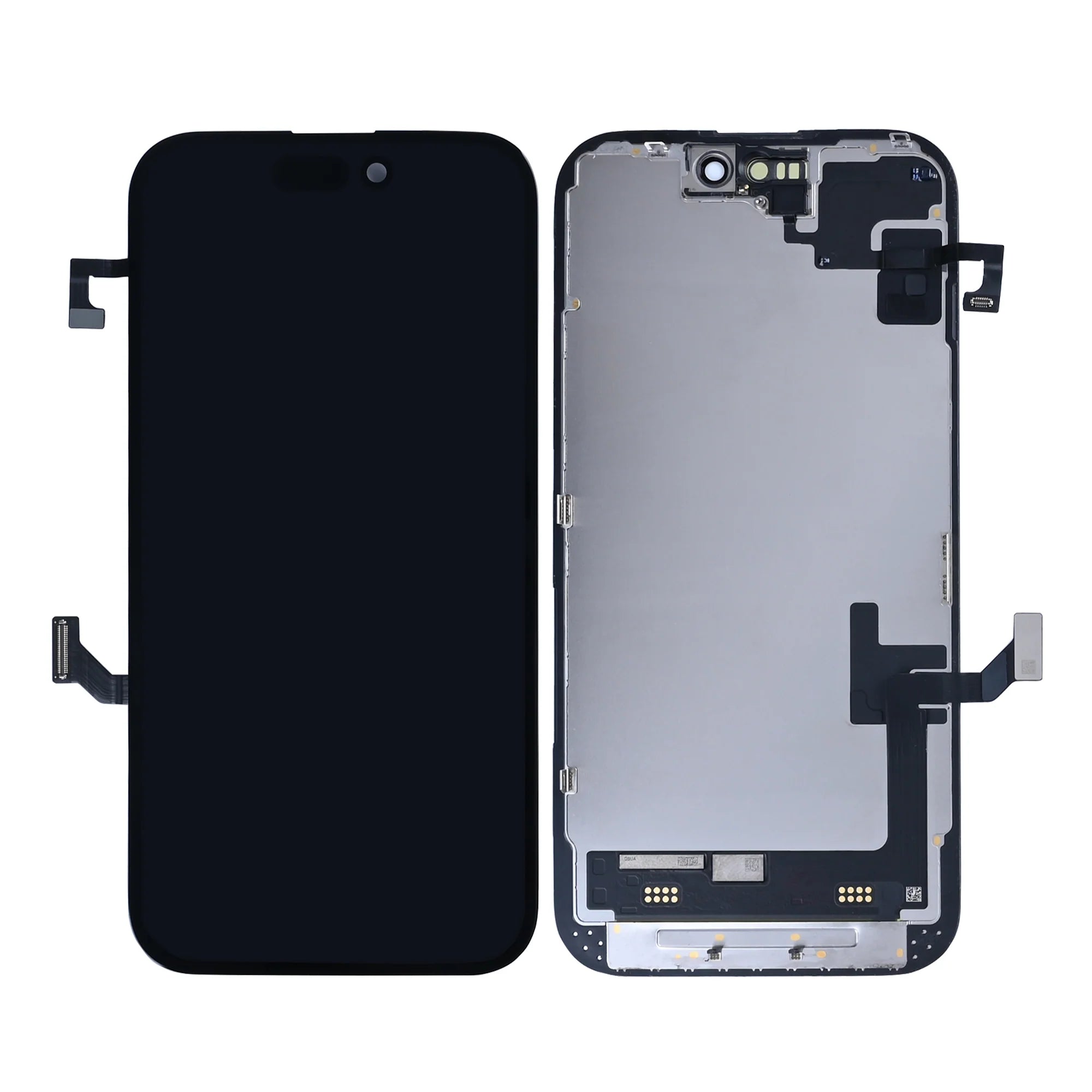 Für iPhone 15 Display mit herausgezogenem Flex-Kabel des Näherungssensors