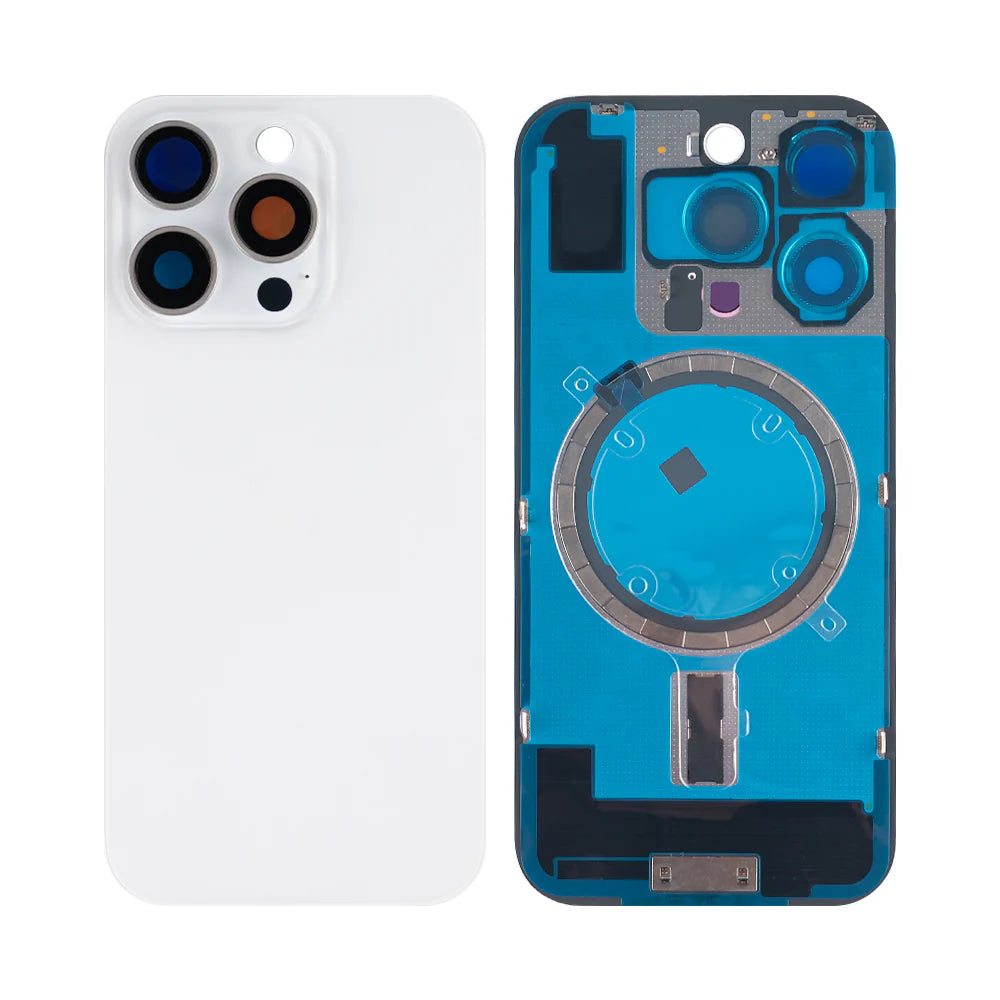 Für iPhone 16 Pro Extra-Glas ohne NFC, vergrößerter Kamerarahmen, Schwarz Titan, Wüste Titan, Weiss Titan