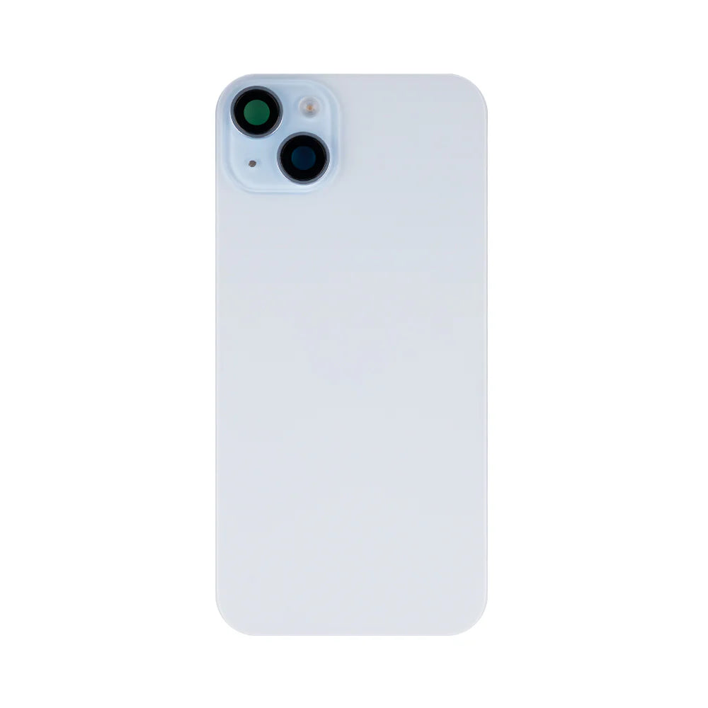 iPhone 15 Plus Extra Glas mit NFC und vergrössertem Kamerarahmen – Grün, Gelb, Blau, Schwarz, Silber, Rosa