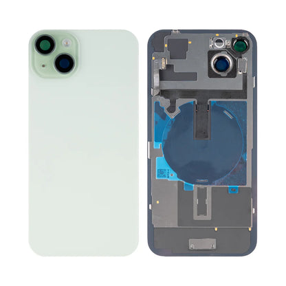 iPhone 15 Plus Extra Glas mit NFC und vergrössertem Kamerarahmen – Grün, Gelb, Blau, Schwarz, Silber, Rosa