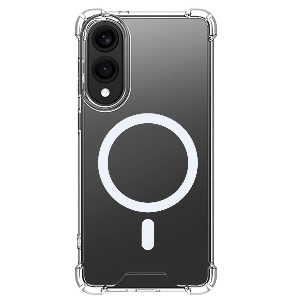 Samsung Galaxy S25 Edge MagSafe Hülle Kristallklar Anti-Shock TPU