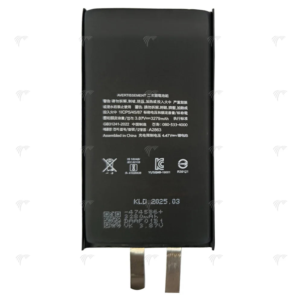 Für iPhone 14 Akku (Punktschweißen erforderlich) 3279 mAh ohne BMS/IC